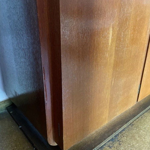 Wardrobe walnut handmade 1960 used