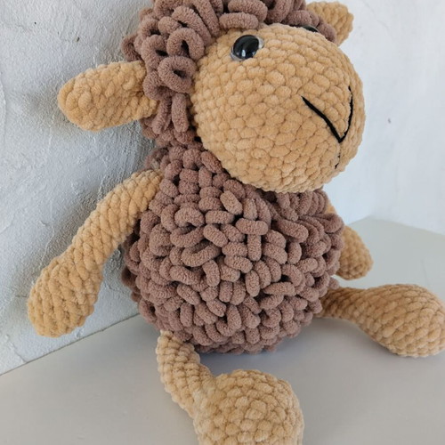 Handmade velvet sheep plush new, large size