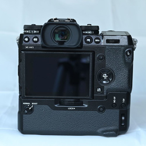 Fujifilm X-H1 camera used with extras and accessories