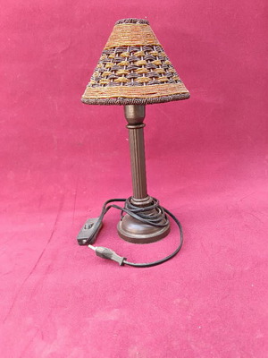 Vintage portatif lamp new, height 30cm, shade 15cm