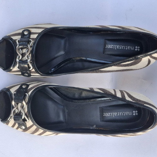 Naturalizer heels like new with zebra pattern, size 39