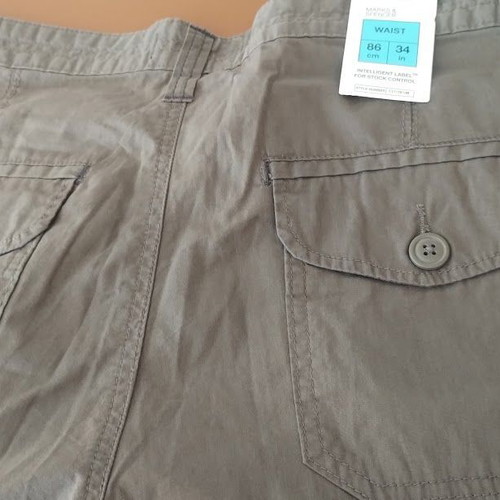 Marks & Spencer Blue Harbour men's cargo shorts, size 34, khaki