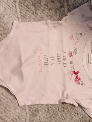 Baby romper 6-12 months used, pink