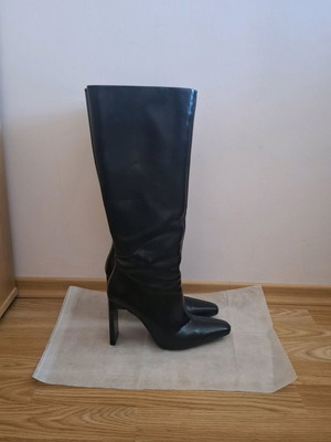 Μπότες Zara μεταχειρισμένες, μαύρες, μέγεθος 40