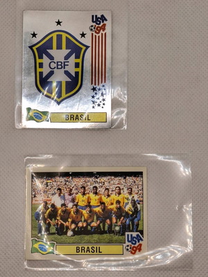 Panini USA'94 stickers 96 & 105 Brasil like new