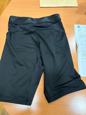 Adidas men's short sports leggings new, black