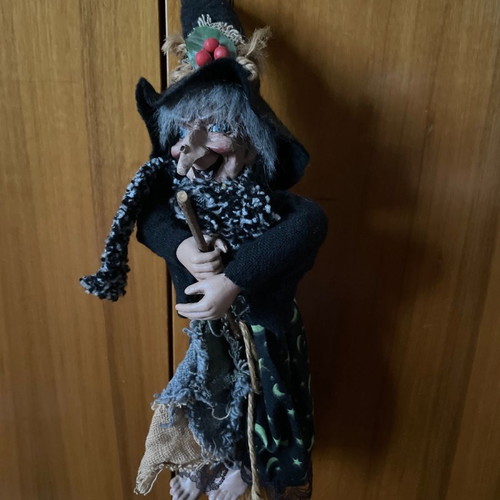 Witch doll new with laughing sound and eye blinking