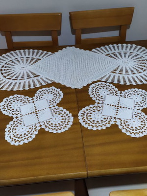 Σετ πλεκτά με βελονάκι χειροποίητα, καινούργιο