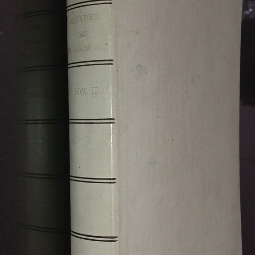 Nicolas Chamfort book 1879 used, volume 2, French text