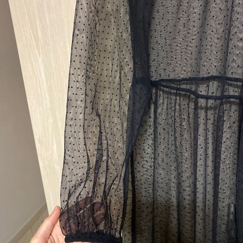 Zara transparent dress size S like new, black