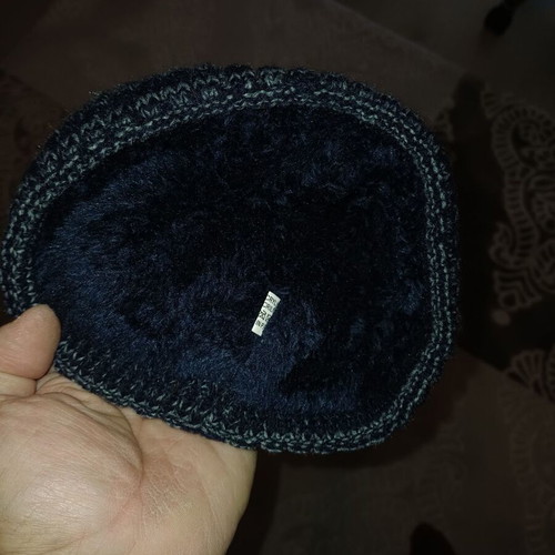 Knit cap new one size dark blue color