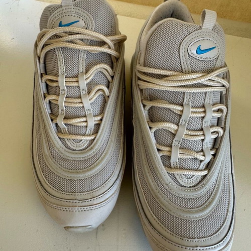Nike Air Max 44.5 athletic shoes like new, white with blue