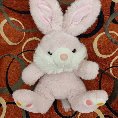 Plush Bunny Pink like new, soft 32 cm height