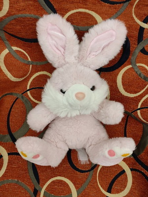 Plush Bunny Pink like new, soft 32 cm height