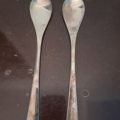 Salad tongs silver plated, like new, set of 2, 24 cm