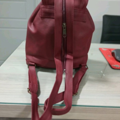 Leather backpack new with internal and front pocket