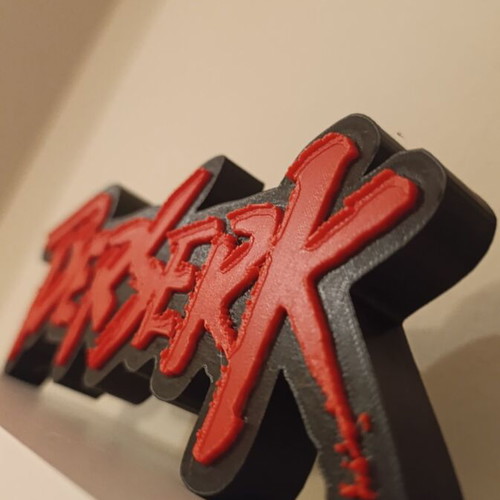 Berserk 3D printed decorative logo new