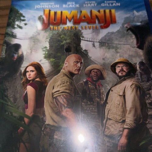 Jumanji The Next Level Blu-ray new, dubbed
