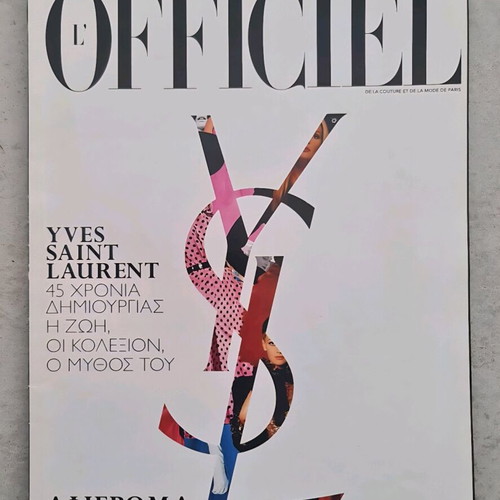L'officiel magazine Yves Saint Laurent tribute like new