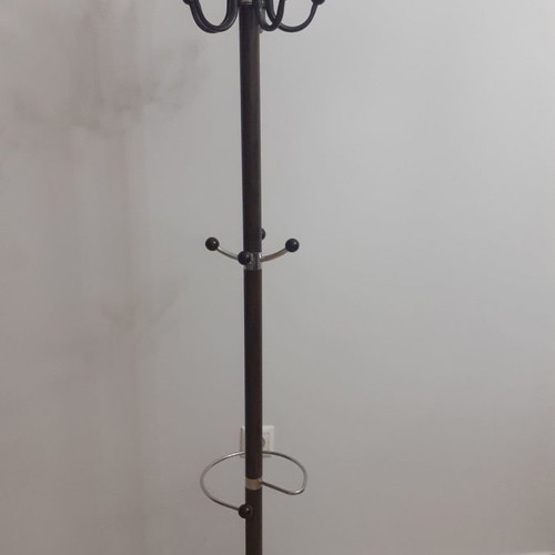Coat rack new from unique wood with marble base, height 175cm