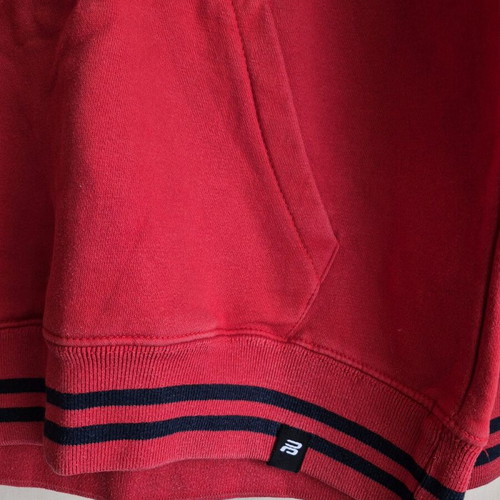 Pull&Bear red hoodie used with logo and hood