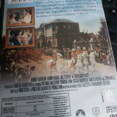 War and Peace DVD new with subtitles