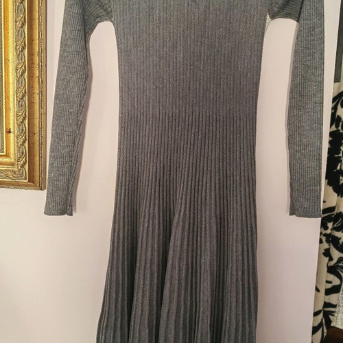 Escada knitted dress used, gray, size M
