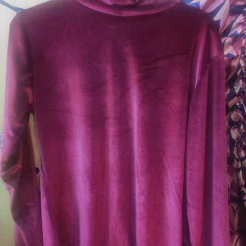 Velveteen set turtleneck and gathered skirt like new