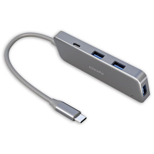 Hybrid USB hub αλουμινίου 4 θυρών καινούργιο, USB 3.2 Gen 1X1 Type-C