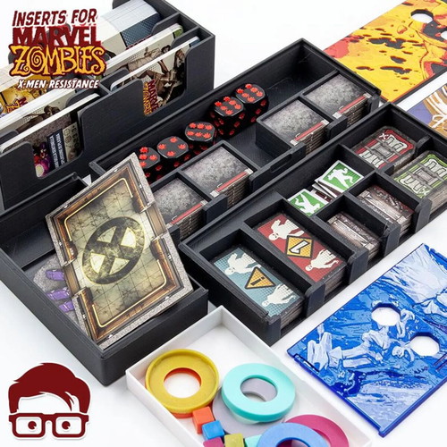 Zombicide Marvel X-Men Resistance Board Game Organizer new