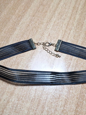 Choker black new, transparent