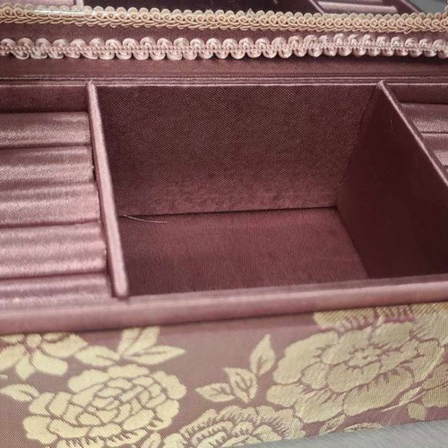 Fabric jewelry box 20x10.5cm new