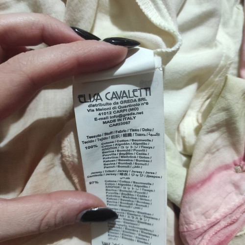 Vintage Elisa Cavaletti shirt like new, cotton, multicolor