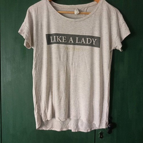 DeFacto women's beige t-shirt like new, size L