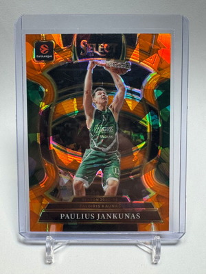 2025-26 Panini Select Euroleague Paulius Jankunas κάρτα #21 Orange Cracked Ice