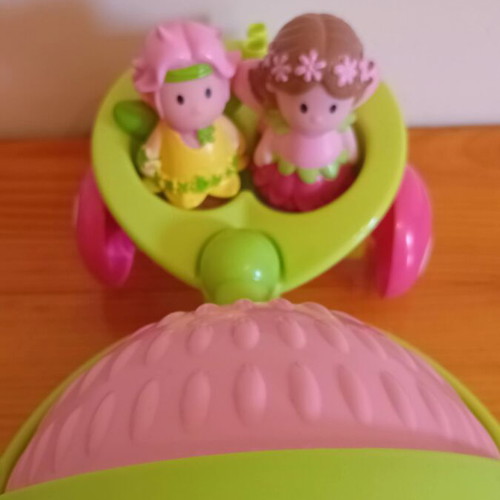 Happyland Wobble Along Hedgehog toy with 8 fairy figures like new