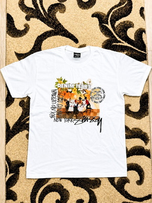 Denim Tears x Stussy T-shirt new, size Large, white