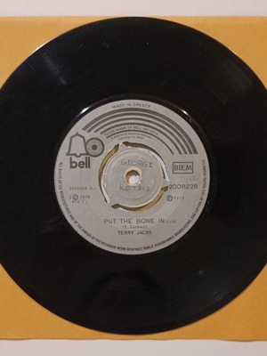 Δίσκος 45 στροφών Bell Records μεταχειρισμένος με Seasons in the Sun & Put the Bone In