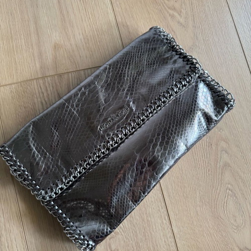 Michael Kors silver leather bag like new