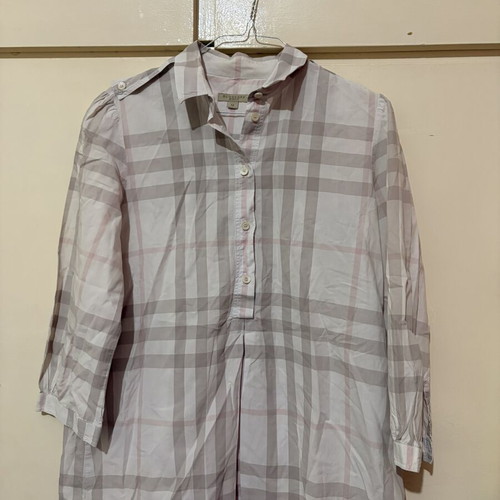 Burberry Brit Pastel Check Tunic Shirt like new, women's M