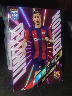 Robert Lewandowski Limited Edition 2024 Panini Adrenalyn XL FIFA 365 card used