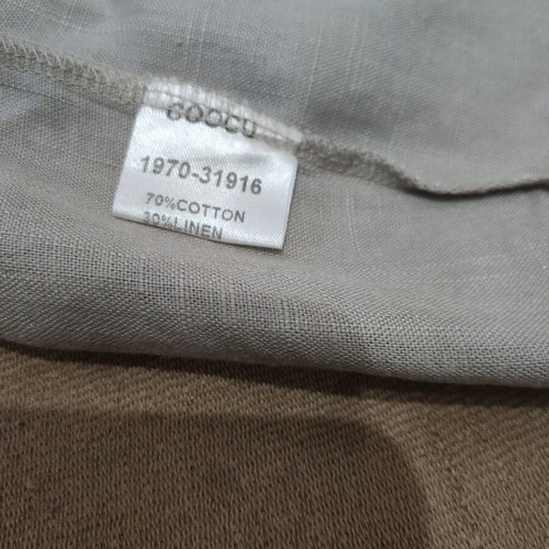 Coocu women's blouse size S like new, taupe linen look