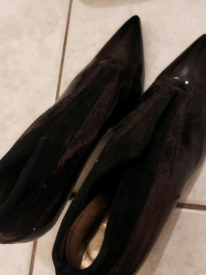 Dodici leather pumps size 40 brown gold used