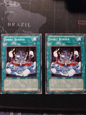 Spirit Burner Yu-Gi-Oh! cards used, pack of 2