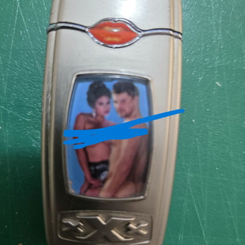Set of 2 metal XXX lighters
