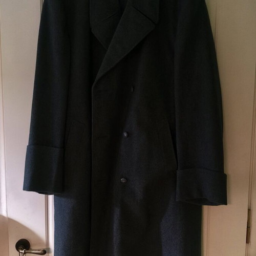 Swiss military coat with wool cap like new