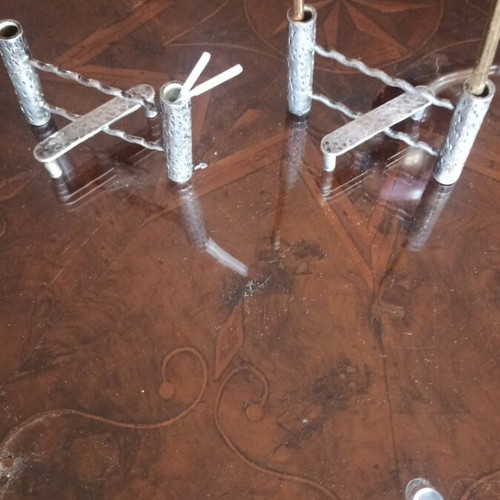Vintage toothpick holders like new, French style silver alloy