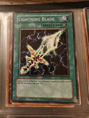 Yu-Gi-Oh card Lightning Blade like new