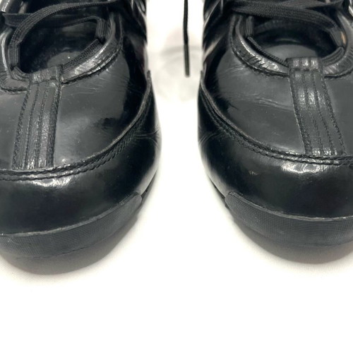 Y-3 Yoshi Yamamoto x adidas leather trainers used, size 38, black and red