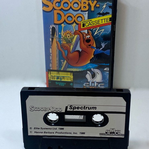 Scooby Doo 1986 Spectrum ZX tape cassette used, boxed with manual
